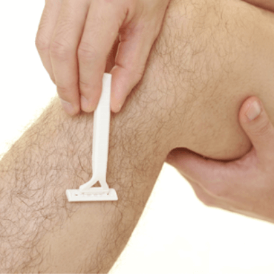 Maquinilla de afeitar para piernas de hombre